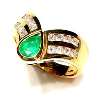 Anello Donna Classici in Oro giallo Smeraldo 60015945-15
